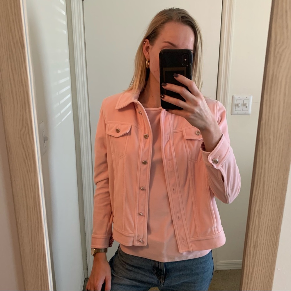 Pink Velvet St. John Sport by Marie Gray